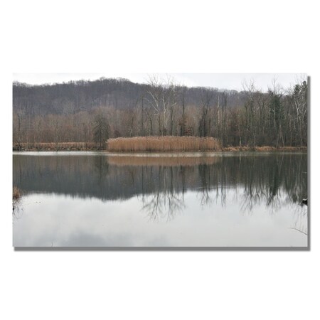 Kurt Shaffer 'Quiet Winter Day' Canvas Art,18x32